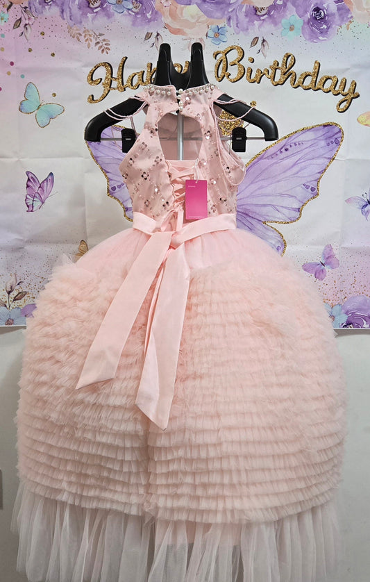 Princess Pink Ruffle Birthday Gown Style:88013
